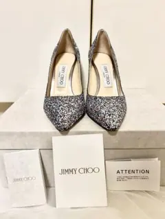美品•希少　JIMMY CHOO パンプス　グリッター ROMY 85