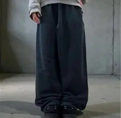 90s-00s Nike バギー スウェットパンツ ワイドレグ サイドライン