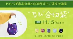 再値下！SOUSOU 非売品　わらべぎ　ちび合切袋　一枚　伊勢木綿のサムネイル