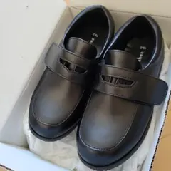 branshes☆ブランシェス ブラック黒 フォーマルシューズ　19 ローファー