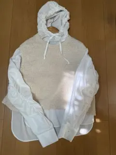 mizuiroindフード付きシャツ