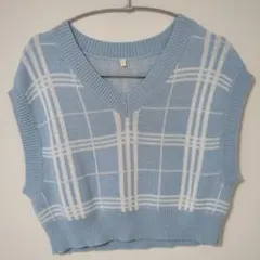 GU ベスト 140サイズ 美品 キッズ Sサイズ チェック柄 ジーユー