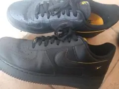 NIKE ナイキ エアフォース1 ロー ブラック ゴールド 29センチ