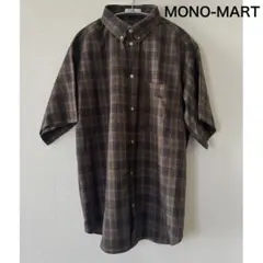 MONO-MART ビッグアソートナンバリング刺繍ボタンダウン半袖シャツ