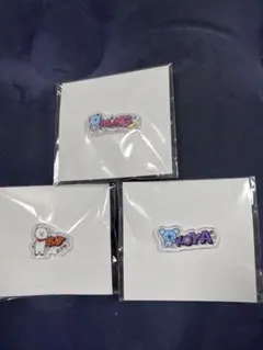 BT21 アクリルピンバッジ MANG RJ KOYA 3点セット