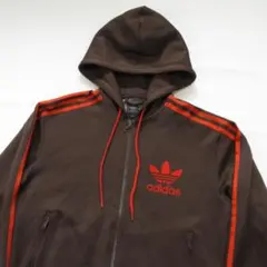 m*i様 adidas　アディダス　フーディートラックジャケット　ブラウン　サイ