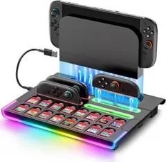스위치 2 Joy Con 4 동시 급속 충전기 마그네틱 충전 스탠드