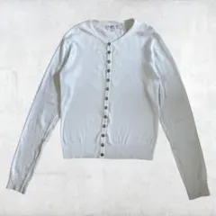 SALE agnes b. アニエスベー 長袖カーディガン ホワイト S 白のサムネイル