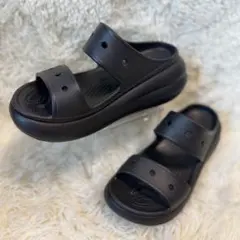 ◇新品 未開封◇ CROCS ソーホー ツー ストラップ サンダル ブラ 23