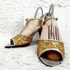 新品 23㎝◎MARC JACOBS ハイヒールパンプス ラメ入り 定価2.9万のサムネイル