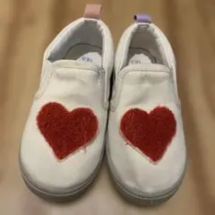 ハート刺繍 スリッポン 16.0cm