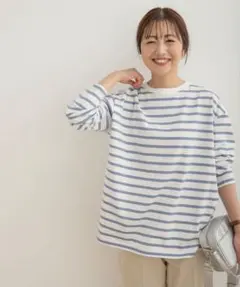 URBAN RESEARCH DOORS ボーダーワイドプルオーバー