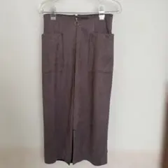 スエード風 タイトスカート【新品、定価¥12,100】