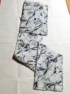 新品未使用 有松絞り 天然藍染め 手蜘蛛絞り 伝統工芸品 浴衣 着物