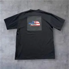 THE NORTH FACE ノースフェイス スクエアロゴ 黒 半袖 ＴシャツL