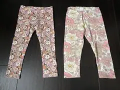 値下げ　花柄パンツ　H&M ズボン　2本セット　90センチ　花柄　パンツ