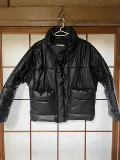 STUDIOUS ステュディオス　中綿ジャケット　フェイクレザージャケット