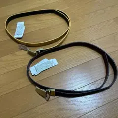 新品gu×beautiful people リバーシブルベルト　ブラックイエローのサムネイル