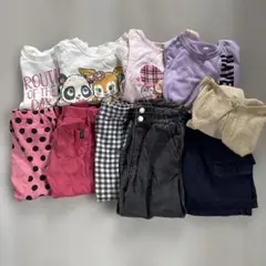 まとめ売り① 女の子 100 春 秋 ロンT パンツ