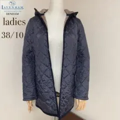 ロングコート LAVENHAM ラベンハム キルティングコート ネイビー 38