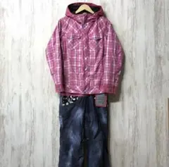 X.nix スノーボードウェア　ツナギ　レディース　オールインワン　パスケース付