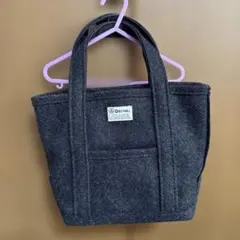 ORCIVAL ウール トートバッグ ブラック メルトン