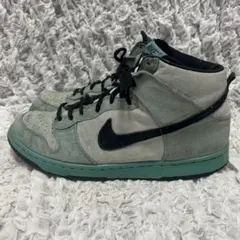 インヒールスニーカー NIKE Dunk Sky Hi グレー 反射板仕様 光る 