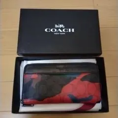 COACH 長財布 カモフラージュ柄