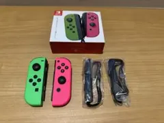 【美品】Nintendo Switch ジョイコン ネオングリーン ネオンピンク