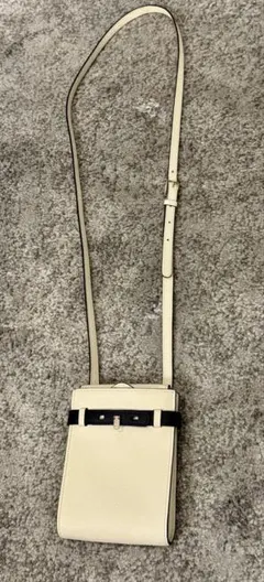 ヴァレクストラ　スリムBトラッコリーナ希少バイカラー サコッシュホワイトブラックのサムネイル