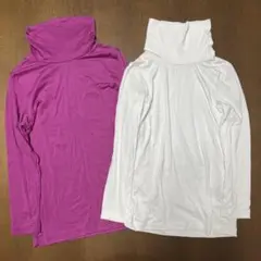 UNIQLO ヒートテック　タートルネック長袖シャツ2枚セット