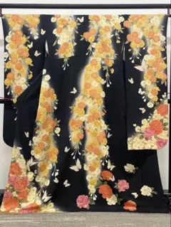 振袖 金駒 金彩 牡丹 桜 身丈182cm トールサイズ MO3765 - メルカリ