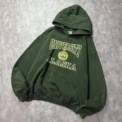 00s GILDAN カレッジ スウェット パーカー アラスカ大学