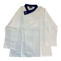 ⭐️新品⭐️コックコート 長袖 ホワイト×ネイビー 2XL シェフジャケット調理飲食のサムネイル