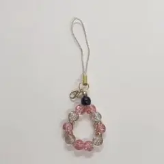 ストラップ　 ピンクとクリア