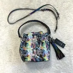 【新品】　ALDO アルド　巾着型バッグ　2way パイソン柄　ヘビ柄