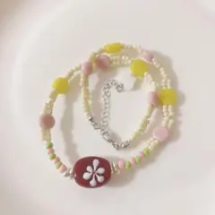 no.121／a'moureve ビーズネックレス