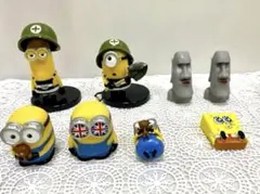 可愛い❤️ミニオン スポンジボブ モアイ像 フィギュアセット 8体