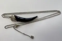 SWAROVSKI ネックレス ブラック クリスタル タスク型のサムネイル