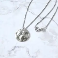 満月コインのシルバーネックレスete agete nojess 4℃ 好きへ