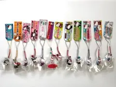 【ご当地キティまとめ売り】ハローキティ根付け ストラップ 12個セット