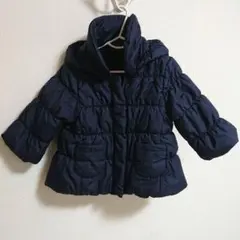 ユニクロ ベビー アウター コート ネイビー 80㎝