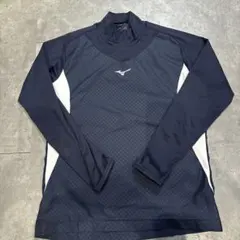 Mizuno ネイビー 長袖アンダーシャツ　防寒　140cm