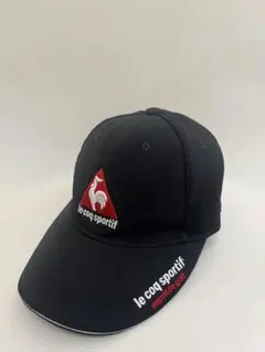 【le coq sportif】ブラックキャップ メッシュ スポーツ　ゴルフ