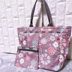 【未使用】レスポートサック 2点セット トートバッグ ポーチ 花柄 レディース