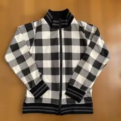 ブルゾン 140 白黒 チェック