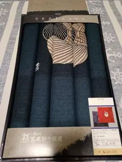 座布団カバー 人間国宝 芹沢銈介模様５枚組 55×59 銘仙判