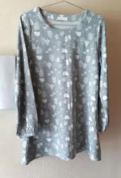 美品 Fleuri Le Coeur グレー 長袖チュニック М