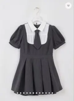 evelyn ネクタイ付きタックプリーツワンピース - メルカリ