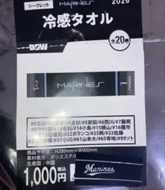BSW2026 冷感タオル #1 藤原恭大選手のサムネイル